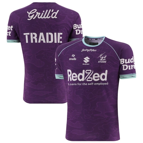 Melbourne Storm NRL 2026 O'Neills Purple Training Shirt Sizes S-7XL!