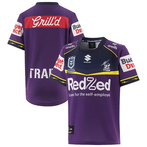 Melbourne Storm NRL 2026 O'Neills Home Kids Jersey Kids Sizes 6-13!