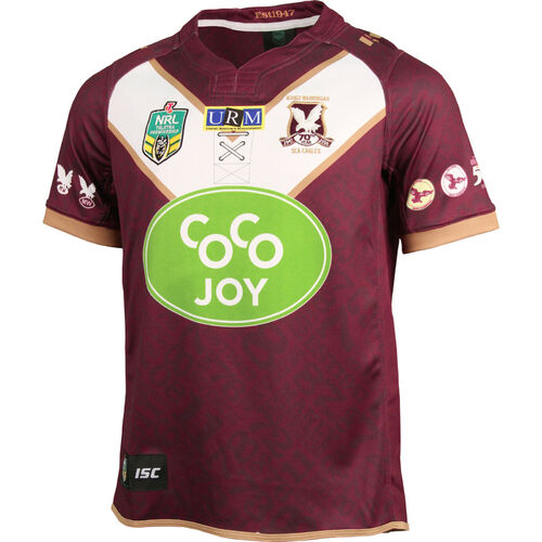 Manly Sea Eagles NRL ISC Heritage Jersey Kids Size 10!6