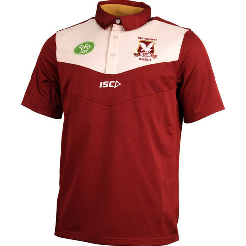 Manly Sea Eagles NRL ISC Players Maroon Polo Shirt Size S-5XL! T6