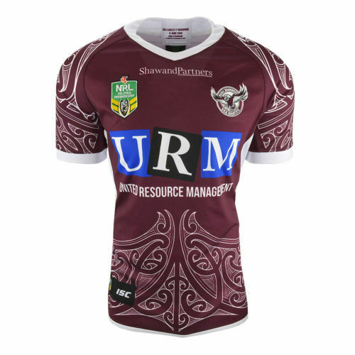 Manly Sea Eagles NRL ISC Maori Jersey Kids Sizes 6-14! T8