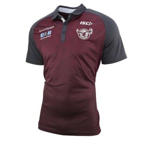 Manly Sea Eagles NRL 2019 Players ISC Polo Shirt Sizes S-5XL! 01M! In Stock! T9