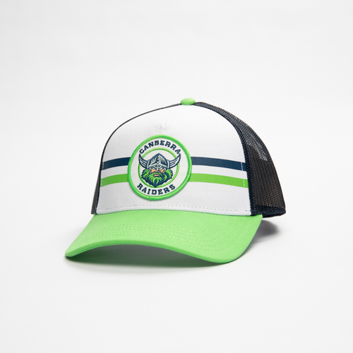 Canberra Raiders NRL Green/Navy Brushed Canvas Valin Hat Cap!