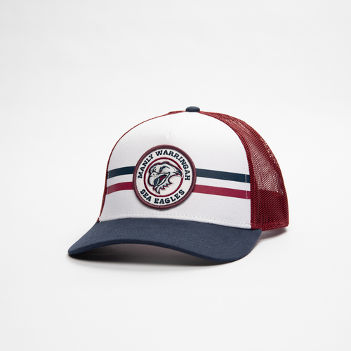 Manly Sea Eagles NRL Maroon/Navy Brushed Canvas Valin Hat Cap!