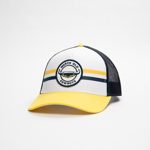 North Queensland Cowboys NRL 2022 Navy/Gold Brushed Canvas Valin Hat Cap!