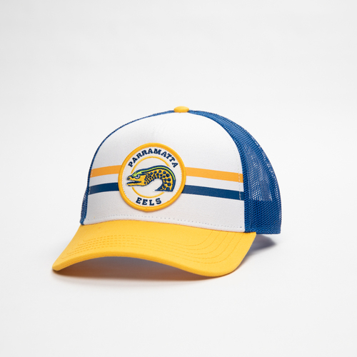 Parramatta Eels NRL Blue/Gold Brushed Canvas Valin Hat Cap!