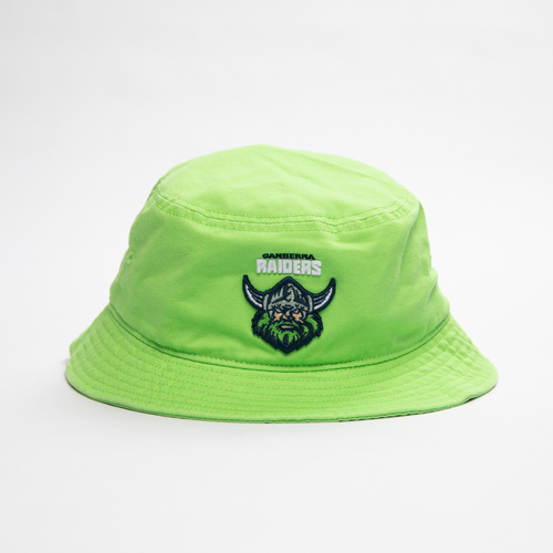 Canberra Raiders NRL Green Machine Envy Twill Bucket Hat Cap!
