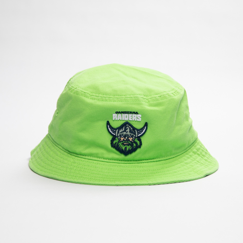 Canberra Raiders NRL 2022 Green Machine Envy Twill Bucket Hat Cap!