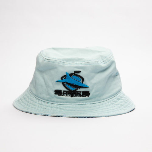 Cronulla Sharks NRL Skye Blue Twill Bucket Hat Cap!