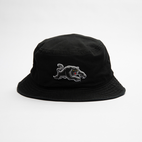 Penrith Panthers NRL 2022 Dark Black Twill Bucket Hat Cap!