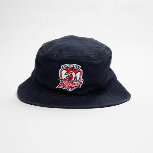 Sydney Roosters NRL 2022 Navy Twill Bucket Hat Cap!