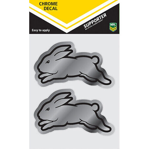 Official South Sydney Rabbitohs NRL iTag UV Car Chrome Decal Sticker