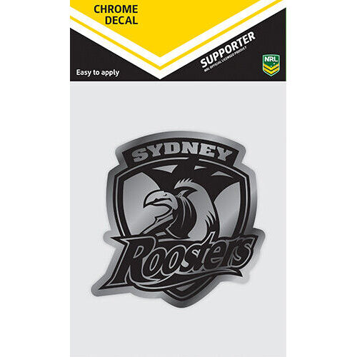 Official Sydney Roosters NRL iTag UV Car Chrome Decal Sticker