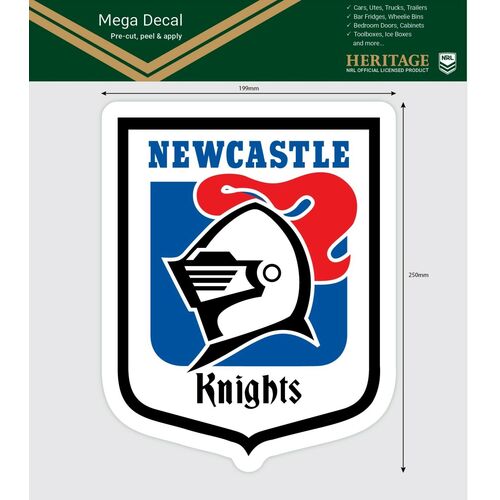 Newcastle Knights Heritage NRL iTag UV Car Mega Large Decal Sticker 
