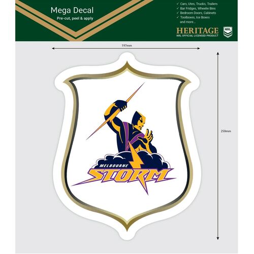 Melbourne Storm Heritage NRL iTag UV Car Mega Large Decal Sticker 
