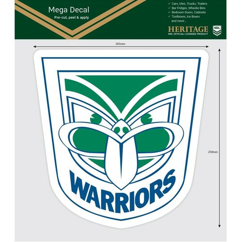 New Zealand Warriors Heritage NRL iTag UV Car Mega Large Decal Sticker 