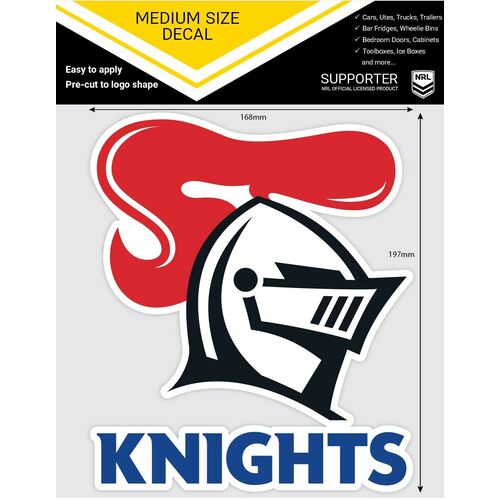 Newcastle Knights Official NRL iTag UV Car Medium Decal Sticker