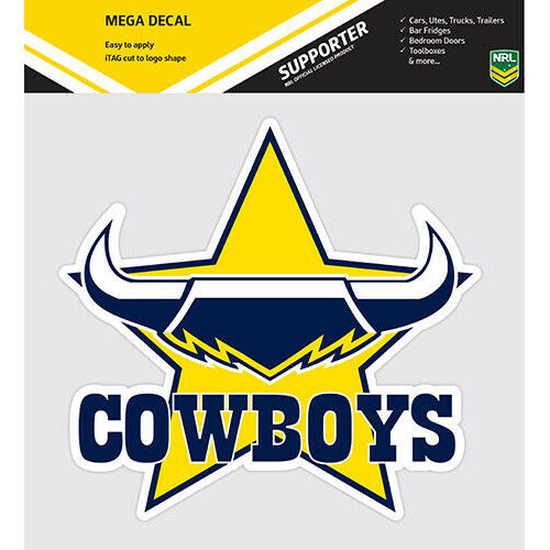 North Queensland Cowboys NRL iTag UV Car Mega Large Decal Sticker (24 cm)
