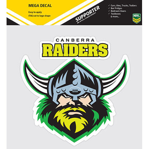 Official Canberra Raiders NRL iTag UV Car Mega Large Decal Sticker (24 cm)