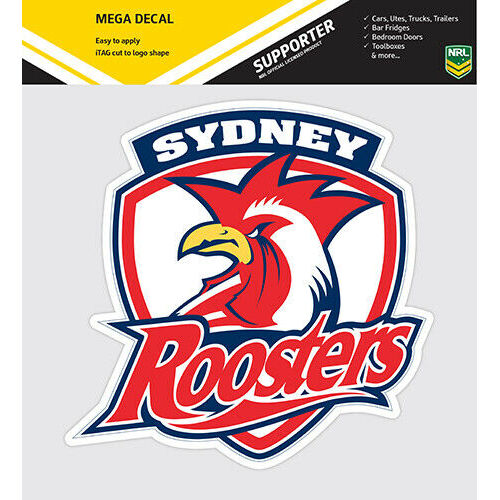 Sydney Roosters Official NRL iTag UV Car Mega Large Decal Sticker (24 cm)