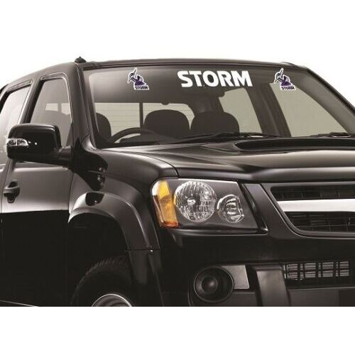Melbourne Storm NRL iTag UV Car Windscreen Window Lettering Decal Sticker