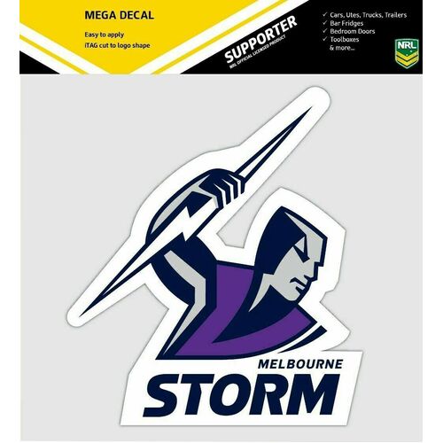 Melbourne Storm Official NRL iTag UV Car Mega Large Decal Sticker (24 cm) NEW