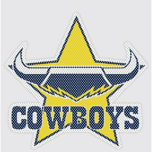 North Queensland Cowboys NRL UV Car See Thru Window Decal Sticker (10 cm)