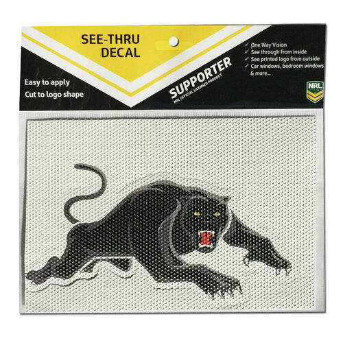 Official Penrith Panthers NRL iTag UV Car See Thru Logo Window Decal Sticker
