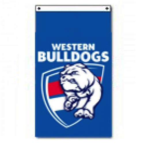 Official AFL Western Bulldogs Supporters Wall Cape Banner Flag 90 x 150 cm
