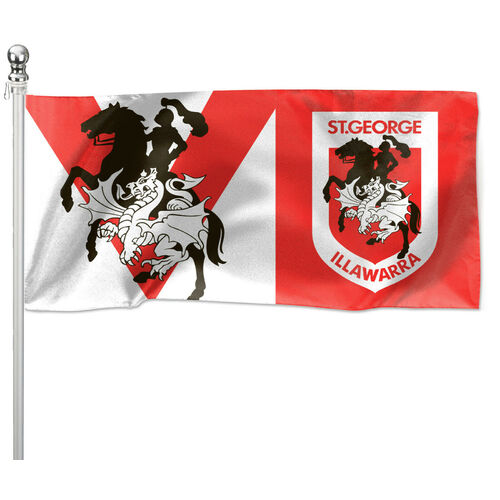 St George Illawarra Dragons NRL Flag Pole Flag 90 cm by 180cm!