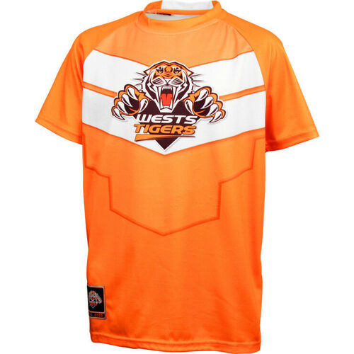 Wests Tigers NRL Classic Sublimated Training T Shirt Size S-5XL!6