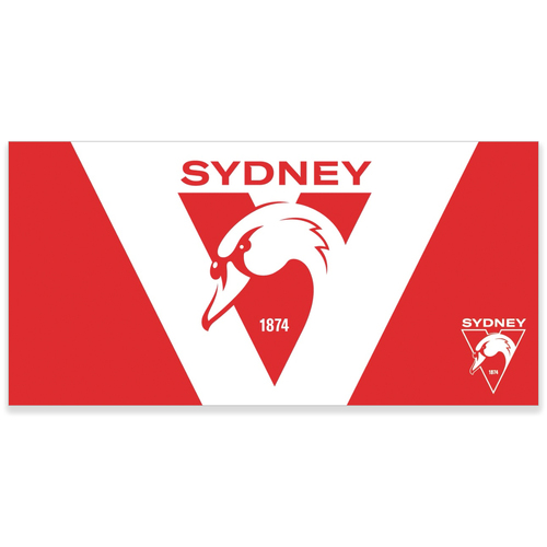 Sydney Swans AFL NEW LOGO Flag Pole Flag 180 by 90cms! LO
