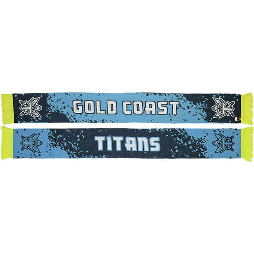 Gold Coast Titans NRL Splash Jacquard Scarf!! BNWT!