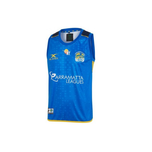 Parramatta Eels NRL Players Royal Training Singlet Size S-5XL! 7