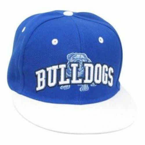 Canterbury Bankstown Bulldogs NRL Text Embroidered Flat Peak Cap!