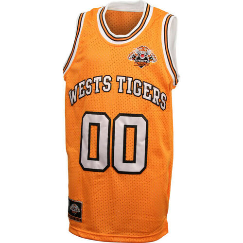 Wests Tigers NRL Classic NBA Style Basketball Singlet Sizes S-5XL! BNWT's!6