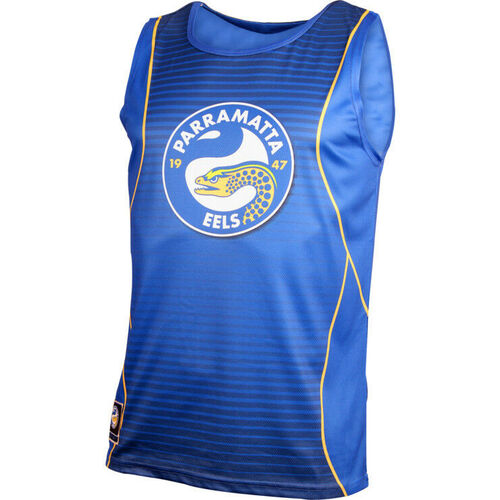 Parramatta Eels NRL Classic Sublimated Training Singlet Sizes S-5XL!6