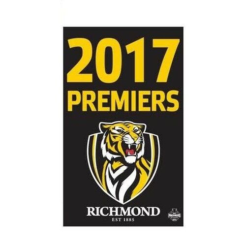 Richmond Tigers 2017 AFL Premiers Supporters Cape Wall Flag 90 by 150cm!