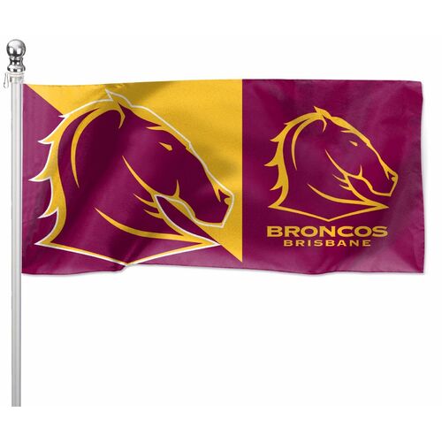 Brisbane Broncos NRL Flag Pole Flag 90 cm by 180cm! 