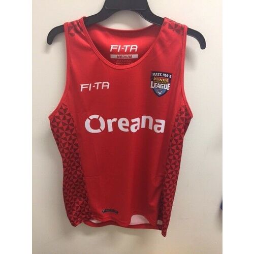 Tonga Rugby League Mate Ma'a Tonga Players Training Singlet Sizes S-5XL! T7