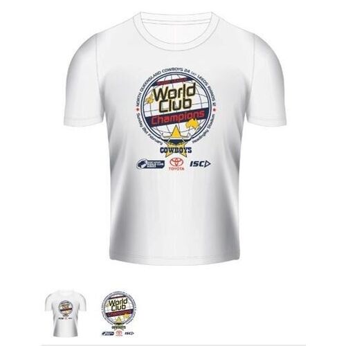 North Queensland Cowboys NRL World Club Champions T Shirt Sizes Small ONLY! 6