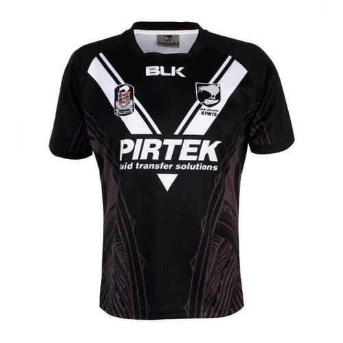 New Zealand Kiwis NZRL BLK Te Iwi Kids Jersey Kids Size 8 ONLY!4 