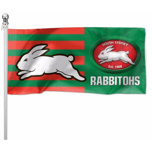 South Sydney Rabbitohs NRL Flag Pole Flag 90 cm by 180cm!