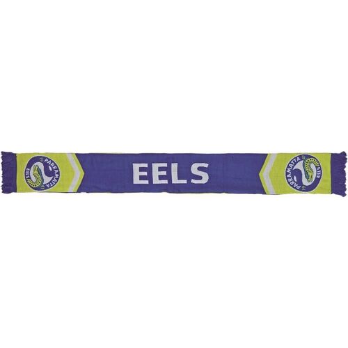 Parramatta Eels NRL Cleave Reversible Jacquard Scarf with tassels!