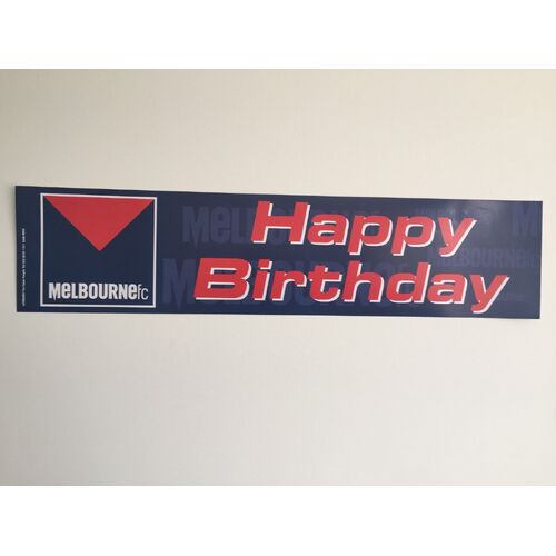 Official AFL Melbourne Demons Happy Birthday Banner Poster