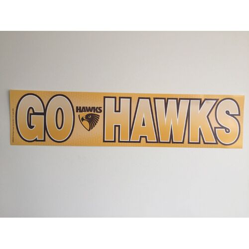 Official AFL Hawthorn Hawks Go Hawks Banner Poster