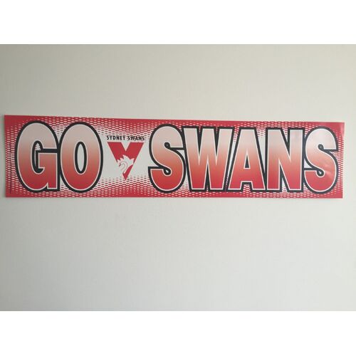 Official AFL Sydney Swans Go Swans Banner Poster