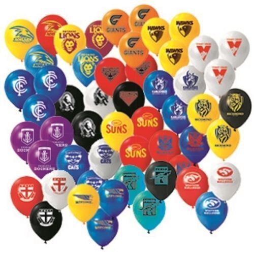 Official AFL All Team Assorted Helium Balloons (25 Pack)