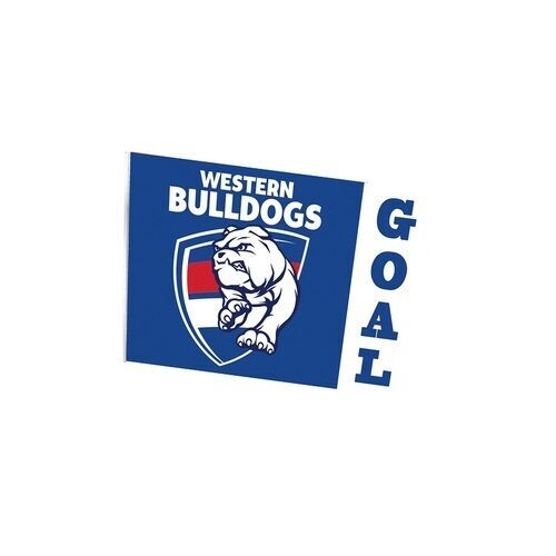 Official AFL Western Bulldogs Goal Large Flag (NO STICK/FLAG POLE)