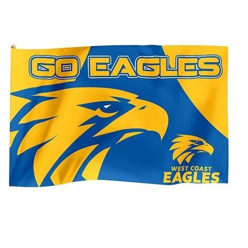 Official AFL West Coast Eagles Game Day Large Flag 60 x 90 cm (NO STICK/POLE)